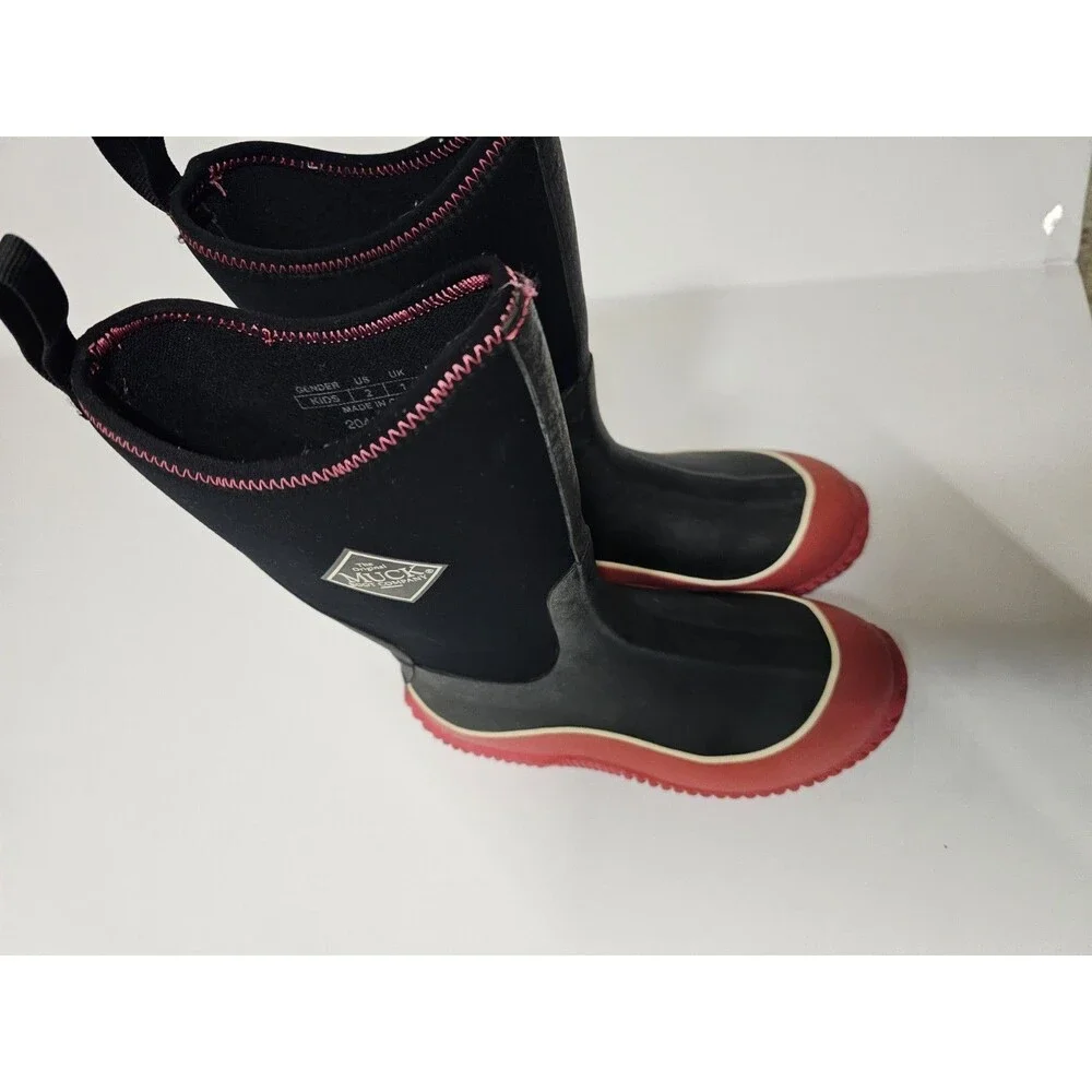 Muck Boot Company Kids Size 2 Waterproof Neoprene Rubber Rain Boots Pink